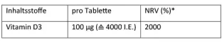 Instructions for use for Dekristolvit D3 4,000 IU tablets, 90 pcs - 3