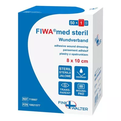 Wound dressing sterile 8x10 cm transparent, 50 pcs