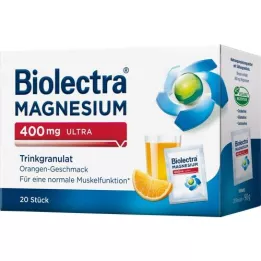 BIOLECTRA Magnesium 400 mg ultra Trinkgran.Orange, 20 pcs