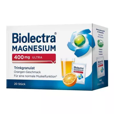BIOLECTRA Magnesium 400 mg ultra Trinkgran.Orange, 20 pcs