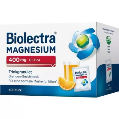 BIOLECTRA Magnesium 400 mg ultra Trinkgran.Orange, 40 pcs