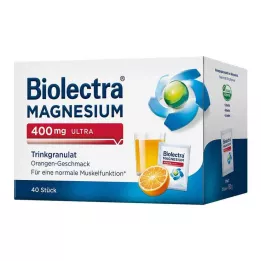 BIOLECTRA Magnesium 400 mg ultra Trinkgran.Orange, 40 pcs