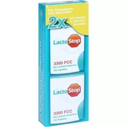 LACTOSTOP 3,300 FCC Tablets Click Dispenser Dop.Pa., 2X100 pc