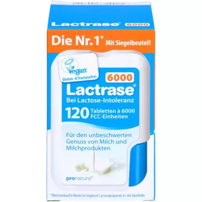 LACTRASE 6.000 FCC Tbl.in click dispenser double pack, 2X120 pcs