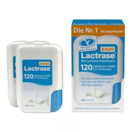 LACTRASE 6.000 FCC Tbl.in click dispenser double pack, 2X120 pcs