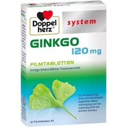 DOPPELHERZ Ginkgo 120 mg system film-coated tablets, 30 pcs