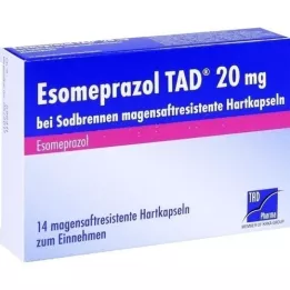 ESOMEPRAZOL TAD 20 mg for heartburn msr.hard caps., 14 pcs