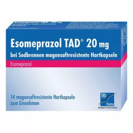ESOMEPRAZOL TAD 20 mg for heartburn msr.hard caps., 14 pcs