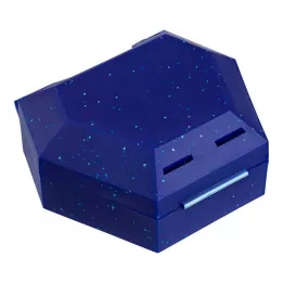 ZAHNSPANGENBOX with cord blue with glitter, 1 pc