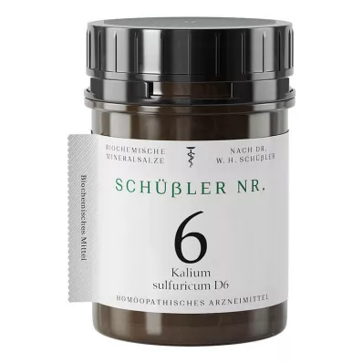 Schüssler No.6 Kalium sulfuricum D 6 tablets, 1000 pcs Schüssler No.6 Kalium sulfuricum D 6 tablets, 1000 pcs