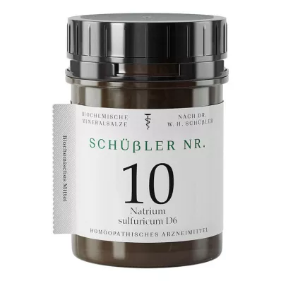Schüssler No. 10 Sodium sulfuricum D 6 tablets, 400 pcs Schüssler No. 10 Sodium sulfuricum D 6 tablets, 400 pcs