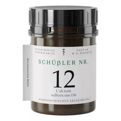 SCHÜSSLER No.12 Calcium sulphuricum D 6 Tablets, 400 pc SCHÜSSLER No.12 Calcium sulphuricum D 6 Tablets, 400 pc