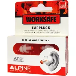 ALPINE WORKSAFE Earplugs, 2 pcs