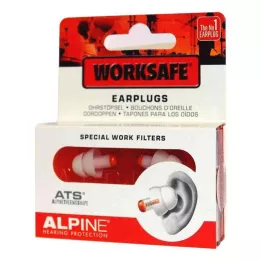 ALPINE WORKSAFE Earplugs, 2 pcs