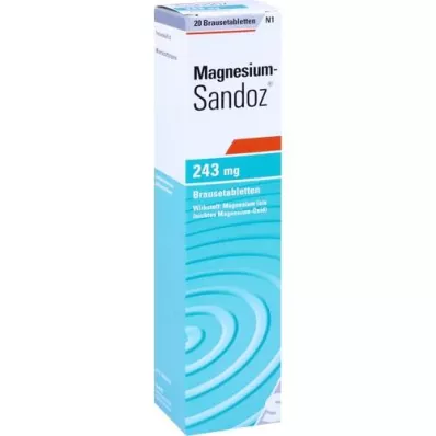 MAGNESIUM SANDOZ 243 mg Effervescent Tablets, 20 pcs