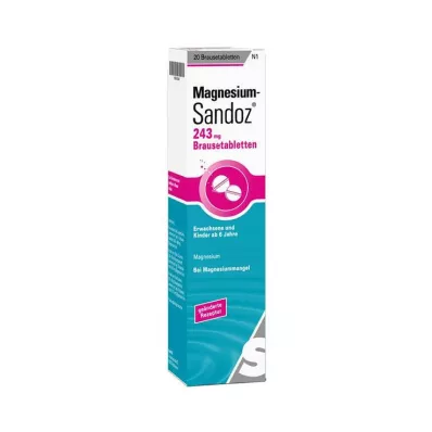 MAGNESIUM SANDOZ 243 mg Effervescent Tablets, 20 pcs