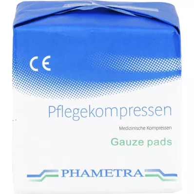 PFLEGEKOMPRESSEN Non-woven 10x10 cm non-sterile 4-fold, 100 pcs