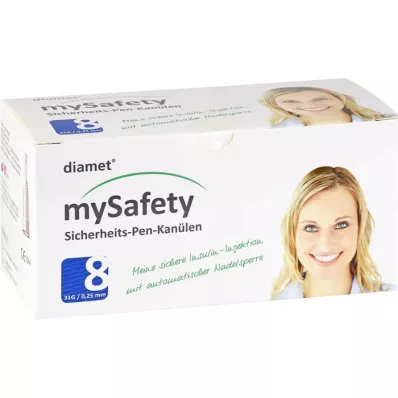 DIAMET mySafety safety pen Kan.31 G 0.25x8 mm, 100 pcs