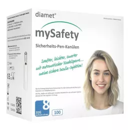 DIAMET mySafety safety pen Kan.31 G 0.25x8 mm, 100 pcs
