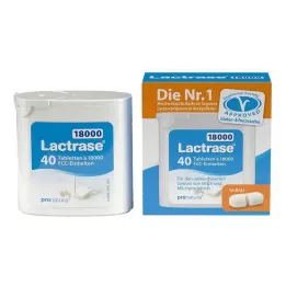 LACTRASE 18,000 FCC Tablets in dispenser, 40 pcs