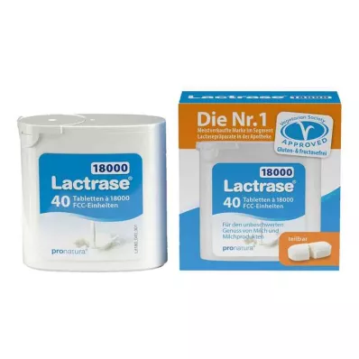 LACTRASE 18,000 FCC Tablets in dispenser, 40 pcs