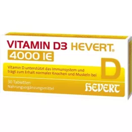 VITAMIN D3 HEVERT 4,000 I.U. tablets, 30 pcs