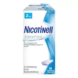 NICOTINELL Spearmint chewing gum 2 mg, 96 pcs