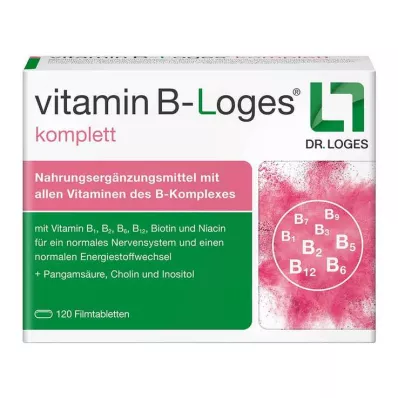 VITAMIN B-LOGES complete film-coated tablets, 120 pcs VITAMIN B-LOGES complete film-coated tablets, 120 pcs
