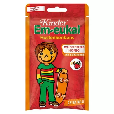 EM Eukal childrens sweets wild strawberry honey, 75 g