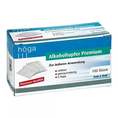 Alcohol swabs Premium 3x3 cm, 100 pcs Alcohol swabs Premium 3x3 cm, 100 pcs