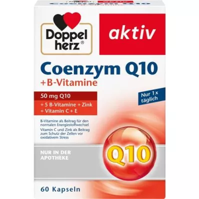 DOPPELHERZ Coenzyme Q10+B Vitamins Capsules, 60 Capsules
