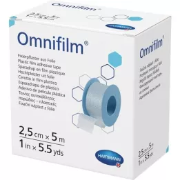 OMNIFILM Fixation plaster foil 2.5 cm x 5 m, 1 pc