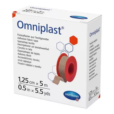OMNIPLAST Fixation plaster textile thread 1.25 cm x 5 m, 1 pc