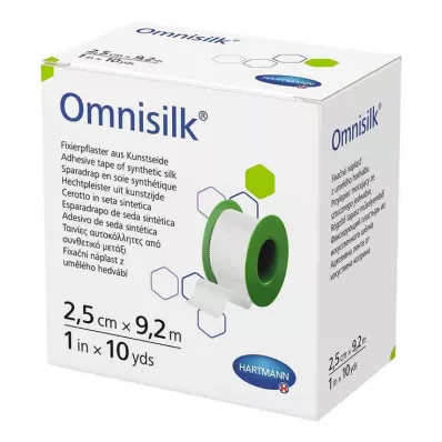 Omnisilk fixing plaster artificial silk 2.5 cmx9.2 m, 1 piece Omnisilk fixing plaster artificial silk 2.5 cmx9.2 m, 1 piece