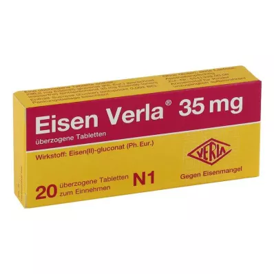 Iron Verla® 35 mg coated tablets, 20 pcs