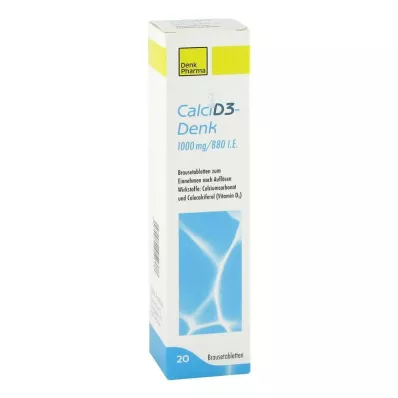 Calci D3-Denk 1000 mg / 880 IU effervescent tablets, 20 pcs