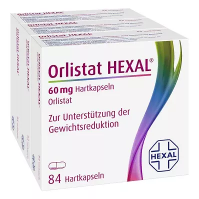 ORLISTAT HEXAL 60 mg hard capsules, 3X84 pc ORLISTAT HEXAL 60 mg hard capsules, 3X84 pc