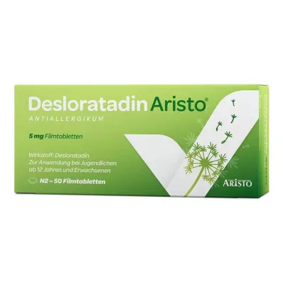 Desloratadine Aristo antiallergic 5 mg film-coated tablets, 50 pcs