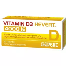 VITAMIN D3 HEVERT 4,000 I.U. tablets, 60 pcs