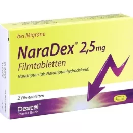 NARADEX 2.5 mg film-coated tablets, 2 pcs