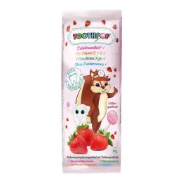 TOOTHPOP Strawberry-flavoured dental care lollipop, 1 pc