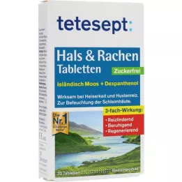 TETESEPT Throat &amp; Throat tablets sugar-free, 20 pcs