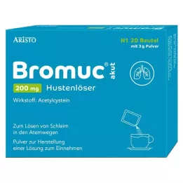BROMUC acute 200 mg cough expectorant Plv.z.H.e.L.z.Einn., 20 pcs