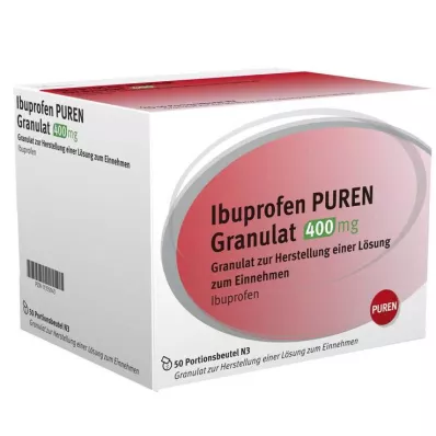 IBUPROFEN PUREN Granules 400 mg for the preparation of a solution for administration, 50 pcs