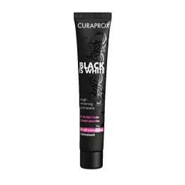 CURAPROX black is white carbon toothpaste, 90 ml