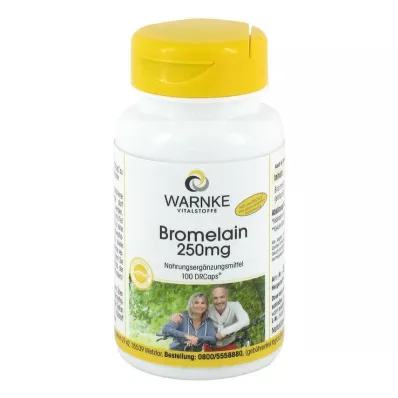 BROMELAIN 250 mg enteric-coated capsules, 100 pcs