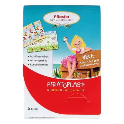 Piratoplast girls plaster cut 6x10 cm (6 pieces)