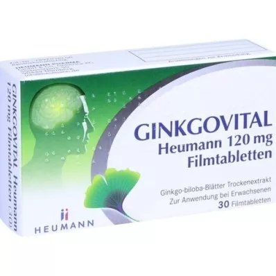 GINKGOVITAL Heumann 120 mg film-coated tablets, 30 pcs