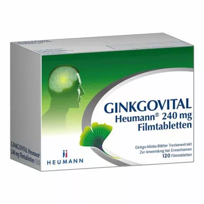 GINKGOVITAL Heumann 240 mg film-coated tablets, 120 pcs GINKGOVITAL Heumann 240 mg film-coated tablets, 120 pcs
