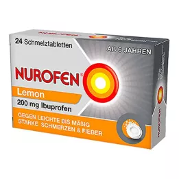 NUROFEN 200 mg Lemon melting tablets, 24 pcs